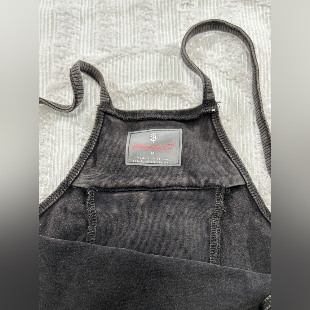 FP MOVEMENT BY FREE PEOPLE Hot Shot Onesie Washed Black M NWOT FP-359 - Picture 8 of 11